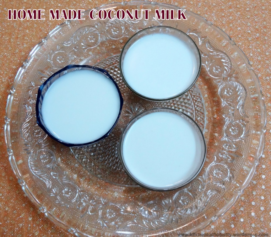 HOME MADE COCONUT MILK-How to make coconut milk?